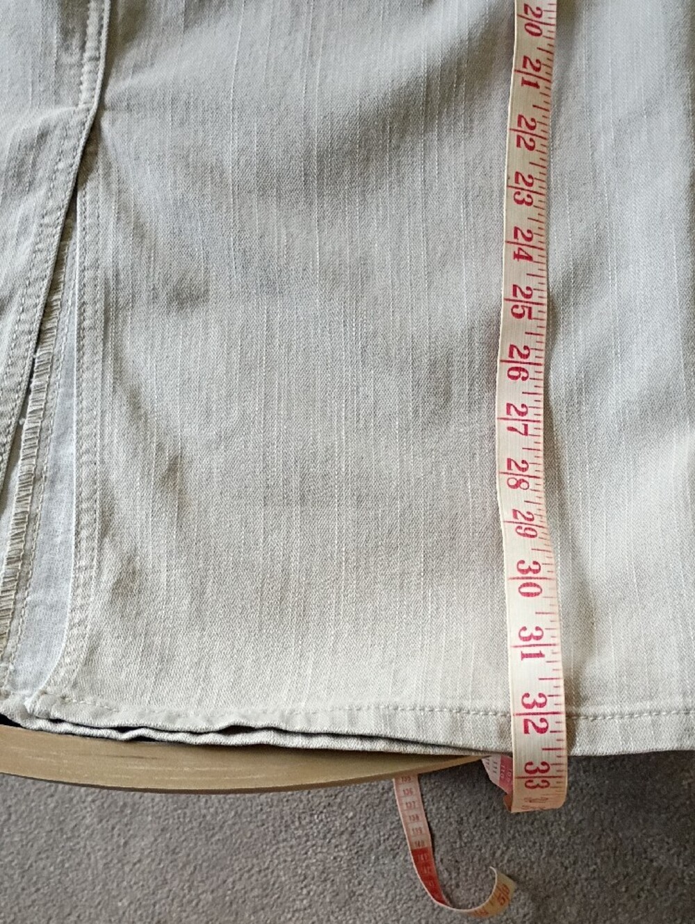 Christopher & Banks Light Cream Skirt - Picture 2 of 6